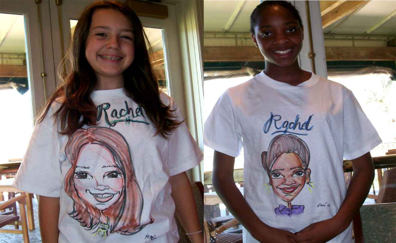 CARICATURES ON T-SHIRTS