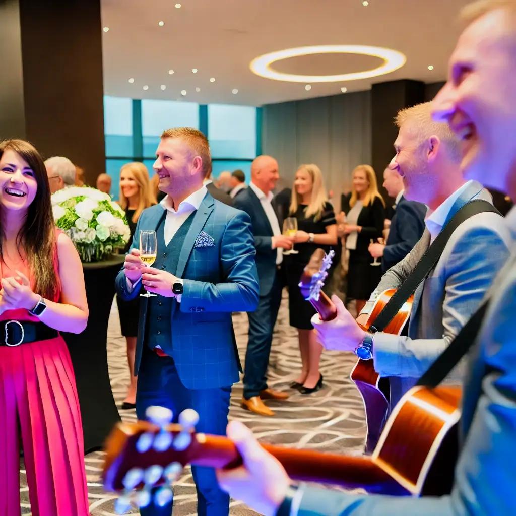 Live band at corporate event
